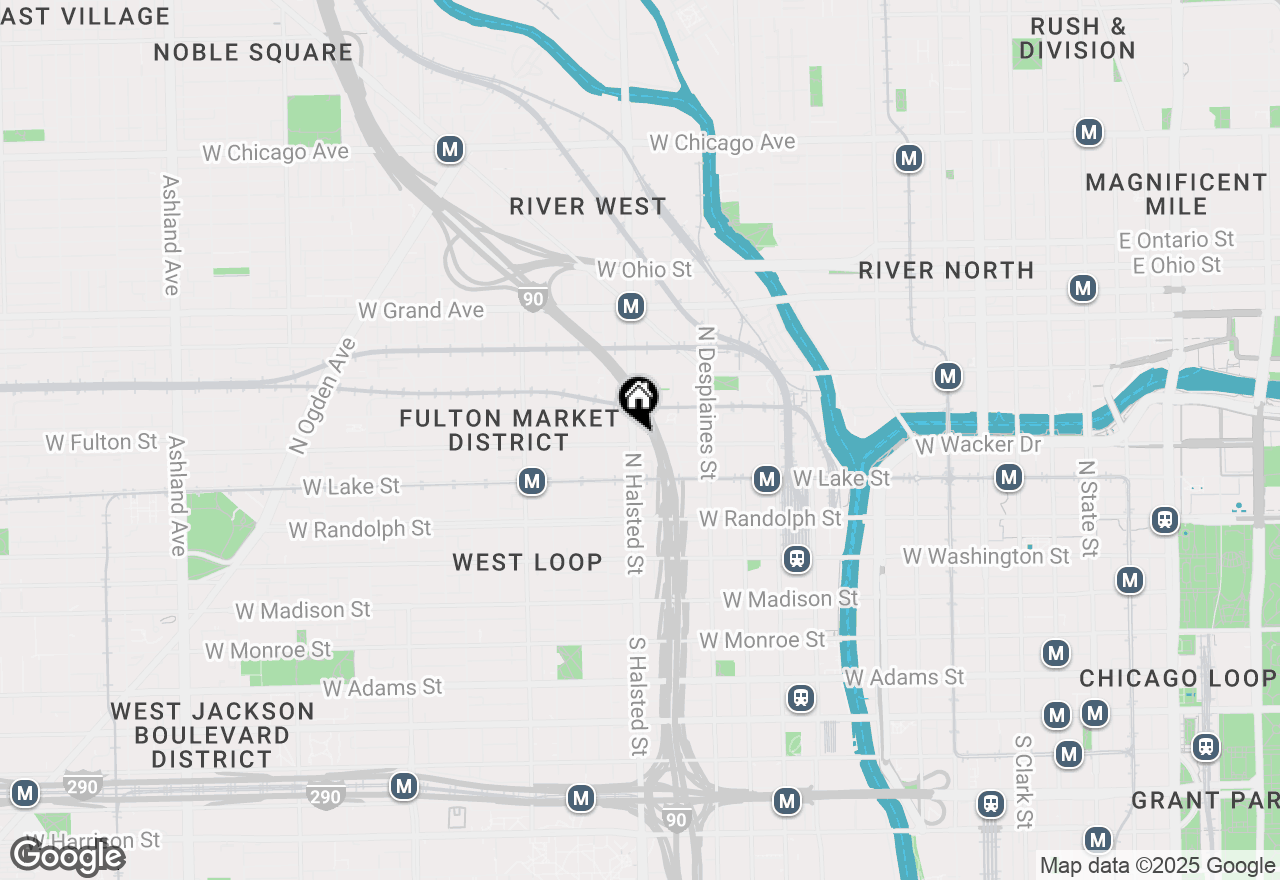 Map of 740 W Fulton Street #1209, Chicago, IL 60661