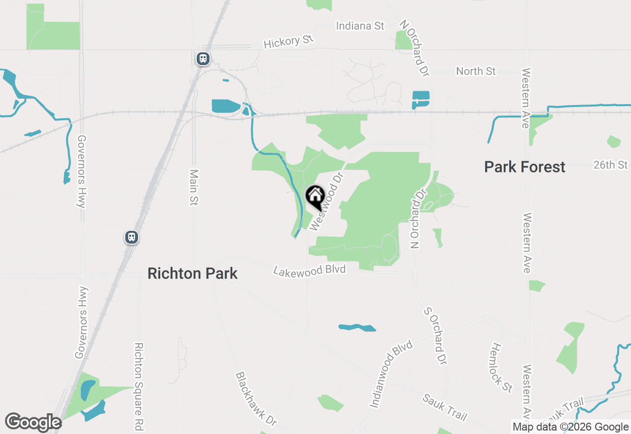 Map of 196 Westwood Drive, Park Forest, IL 60466