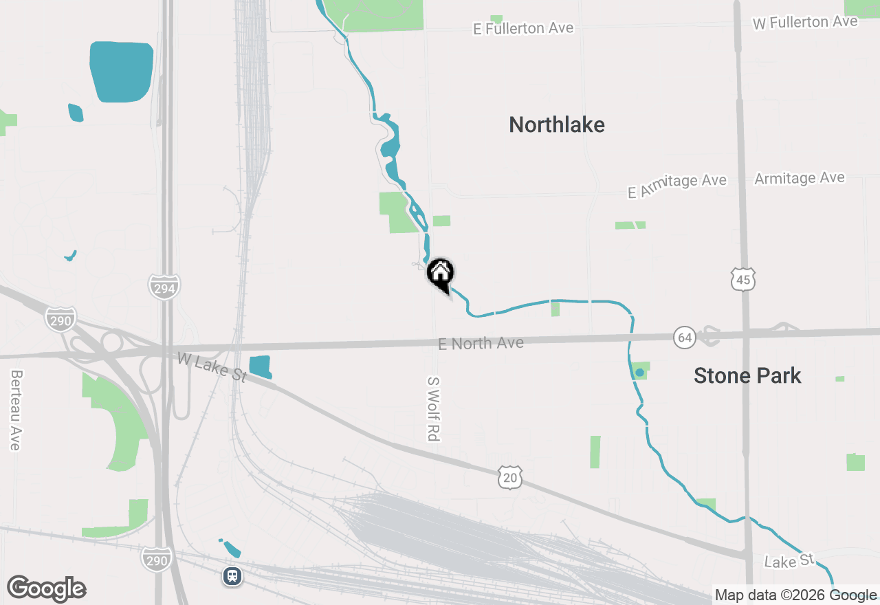 Map of 77 N Wolf Road #601, Northlake, IL 60164