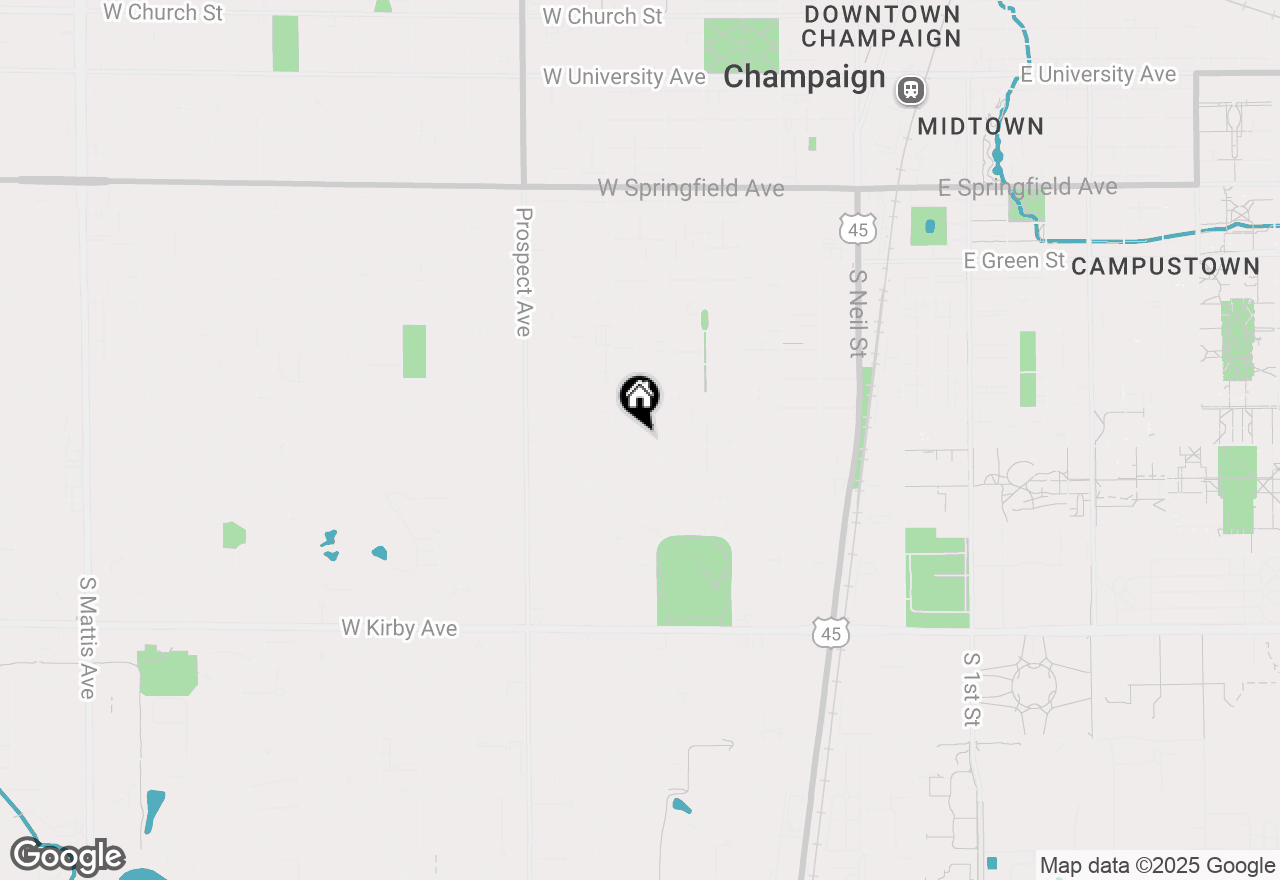 Map of 608 Haines Boulevard, Champaign, IL 61820
