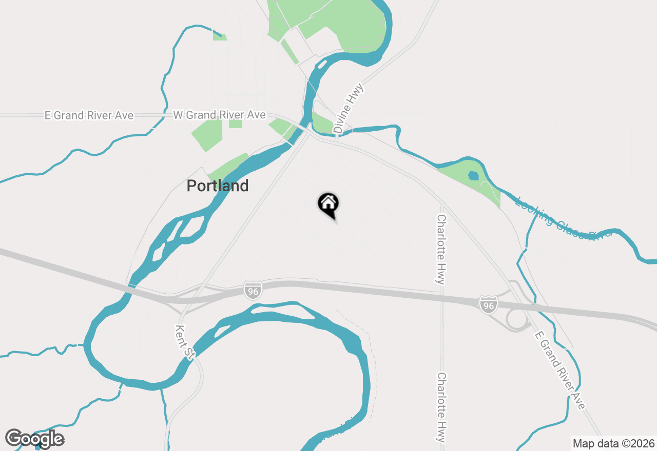 Map of 407 S Lincoln Street, Portland, MI 48875