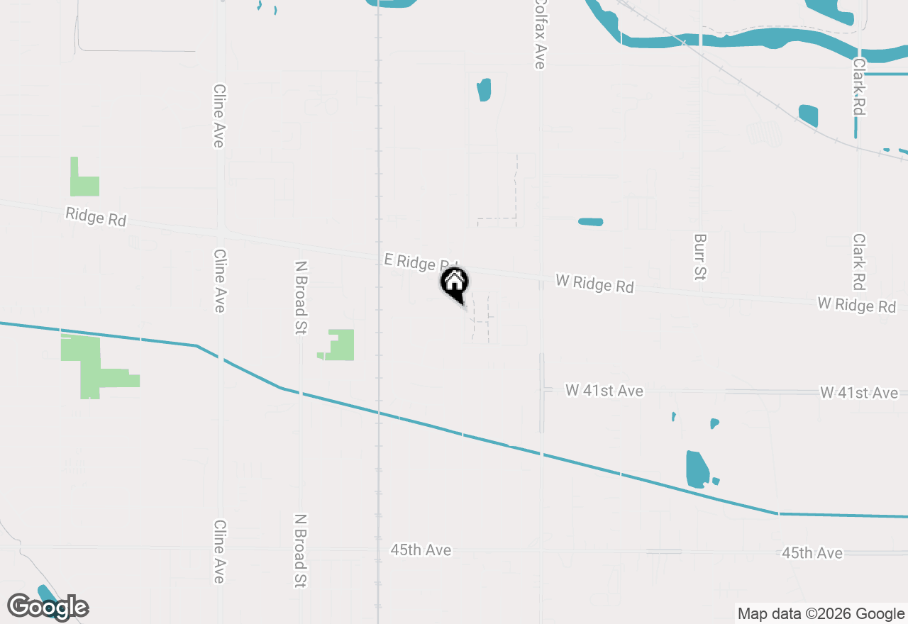 Map of 816 E 39th Lane, Griffith, IN 46319