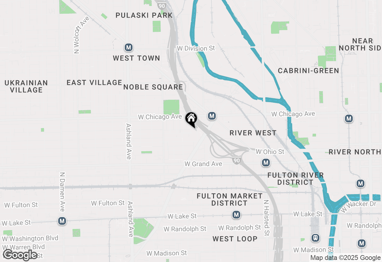 Map of (Address confidential), Chicago, Illinois 60642