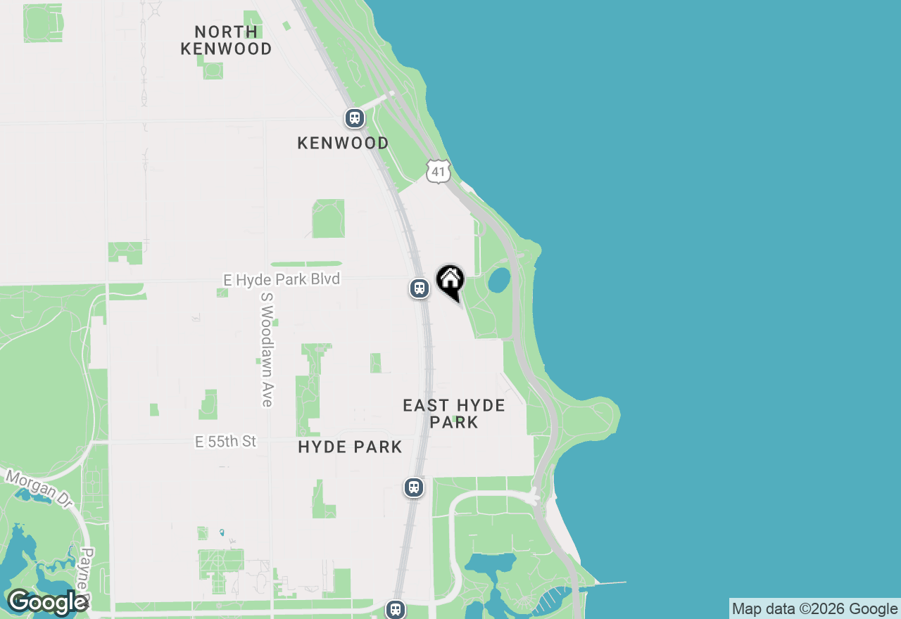 Map of 5201 S Cornell Avenue #5D, Chicago, IL 60615
