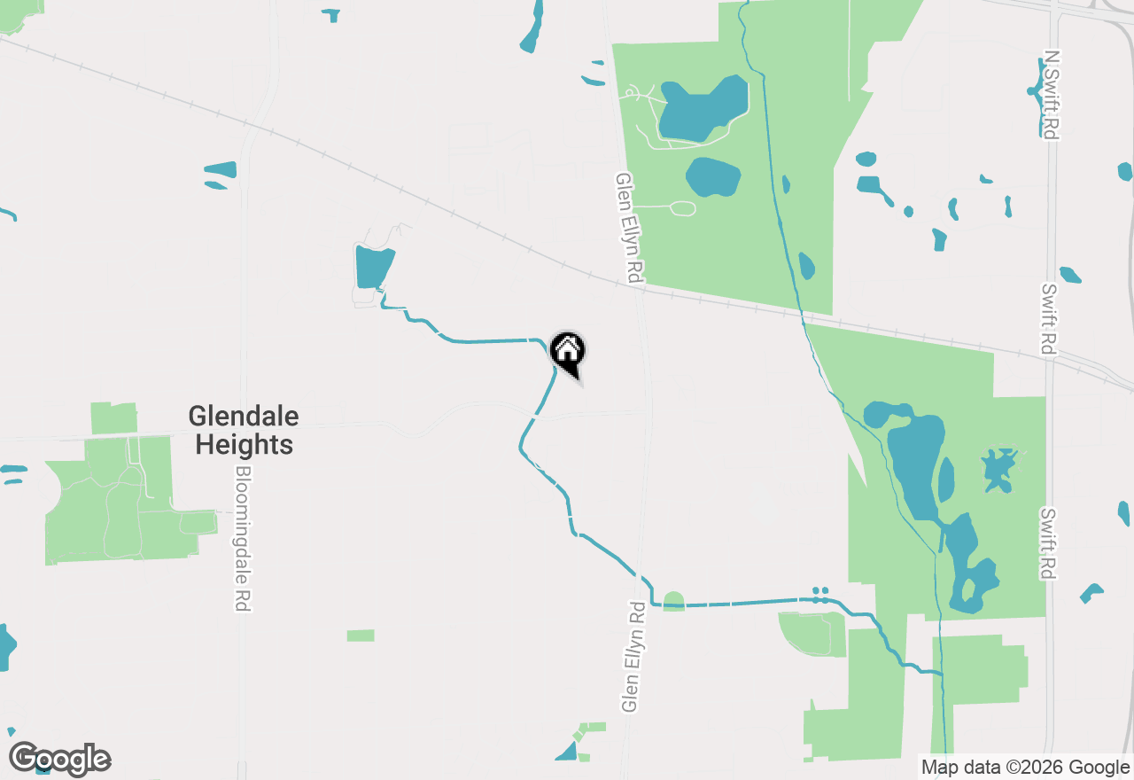Map of 1629 Charles Drive, Glendale Heights, IL 60139