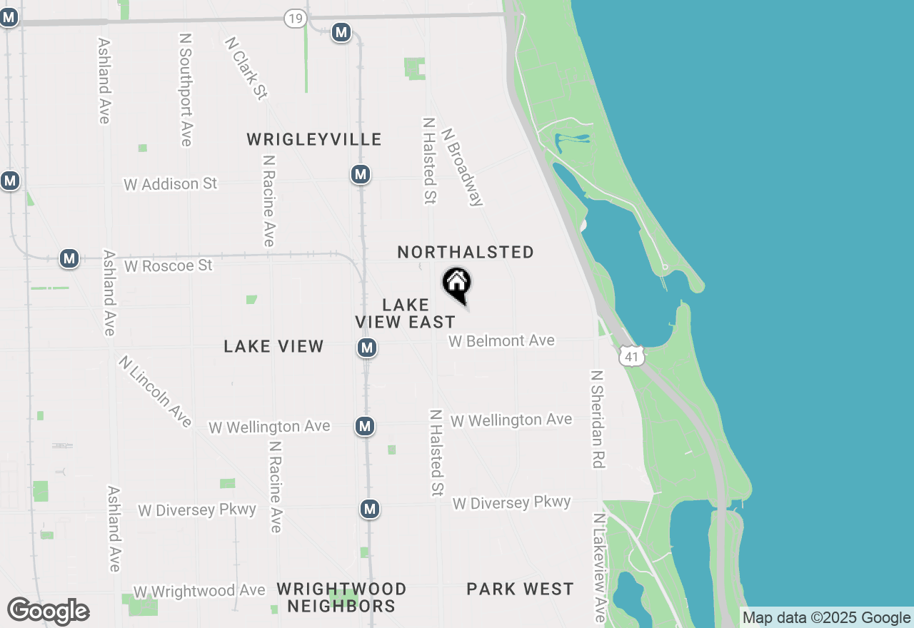Map of 722 W Melrose Street #2, Chicago, IL 60657