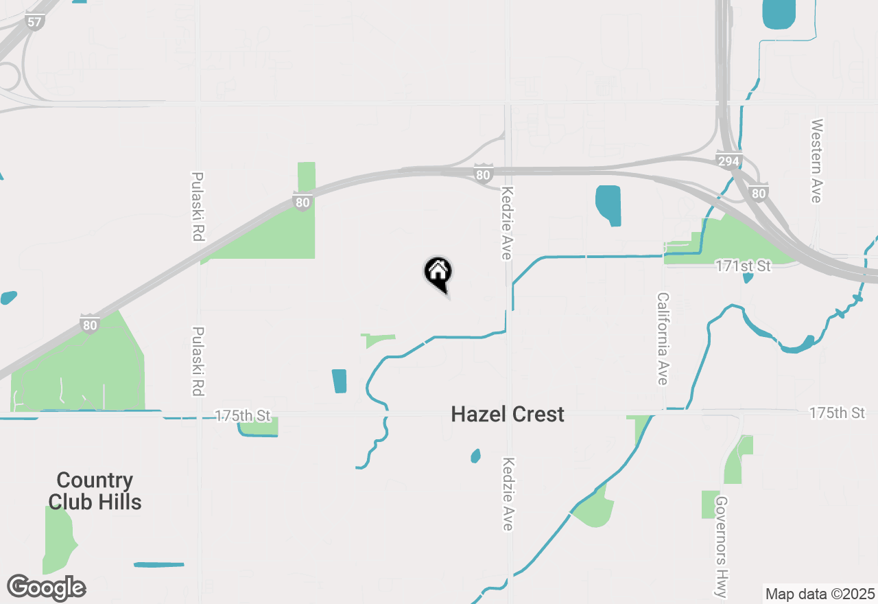 Map of 3317 Woodworth Place, Hazel Crest, IL 60429