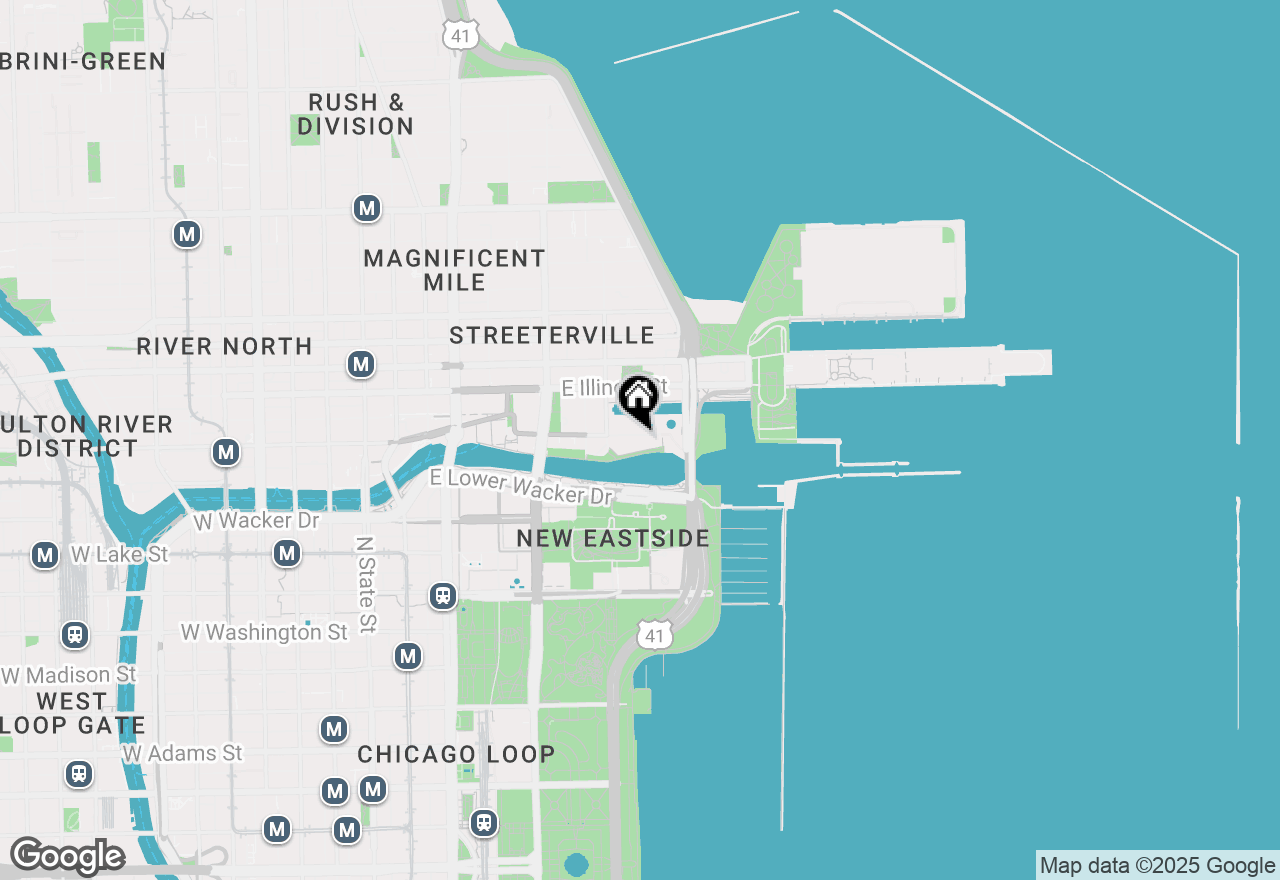 Map of 445 E North Water Street #1103, Chicago, IL 60611