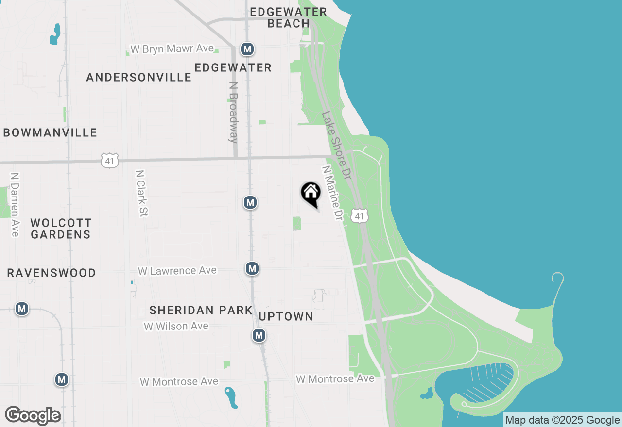 Map of 912 W Margate Terrace #2, Chicago, IL 60640