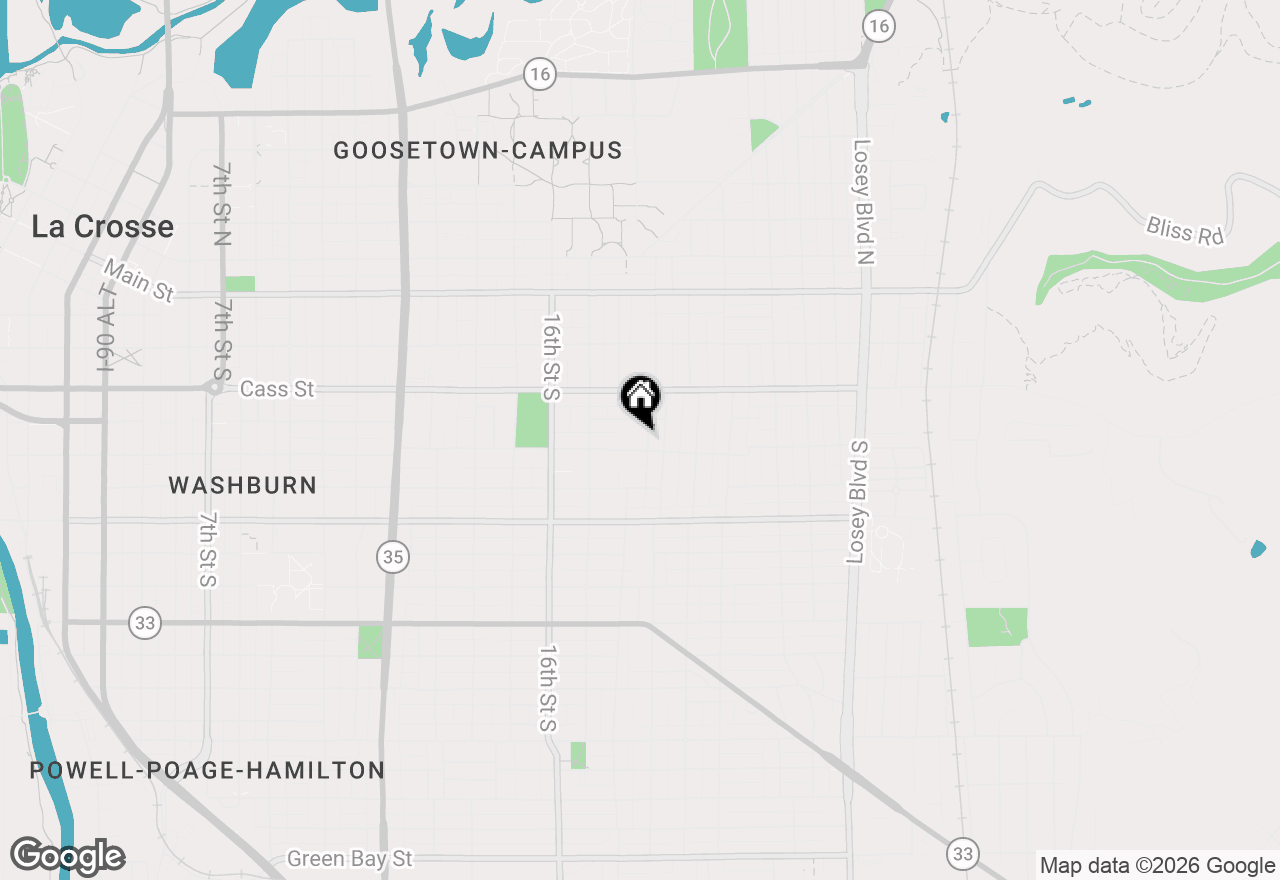 Map of 1807 Madison St, La Crosse, WI 54601
