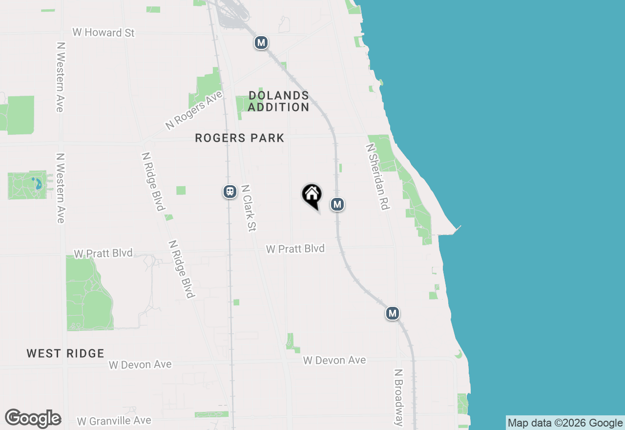 Map of 6930 N Greenview Avenue #611, Chicago, IL 60626