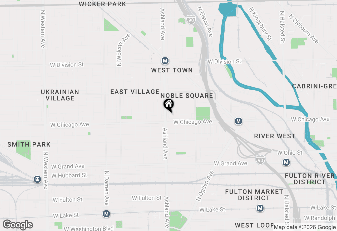 Map of 1555 W Fry Street #203, Chicago, IL 60642