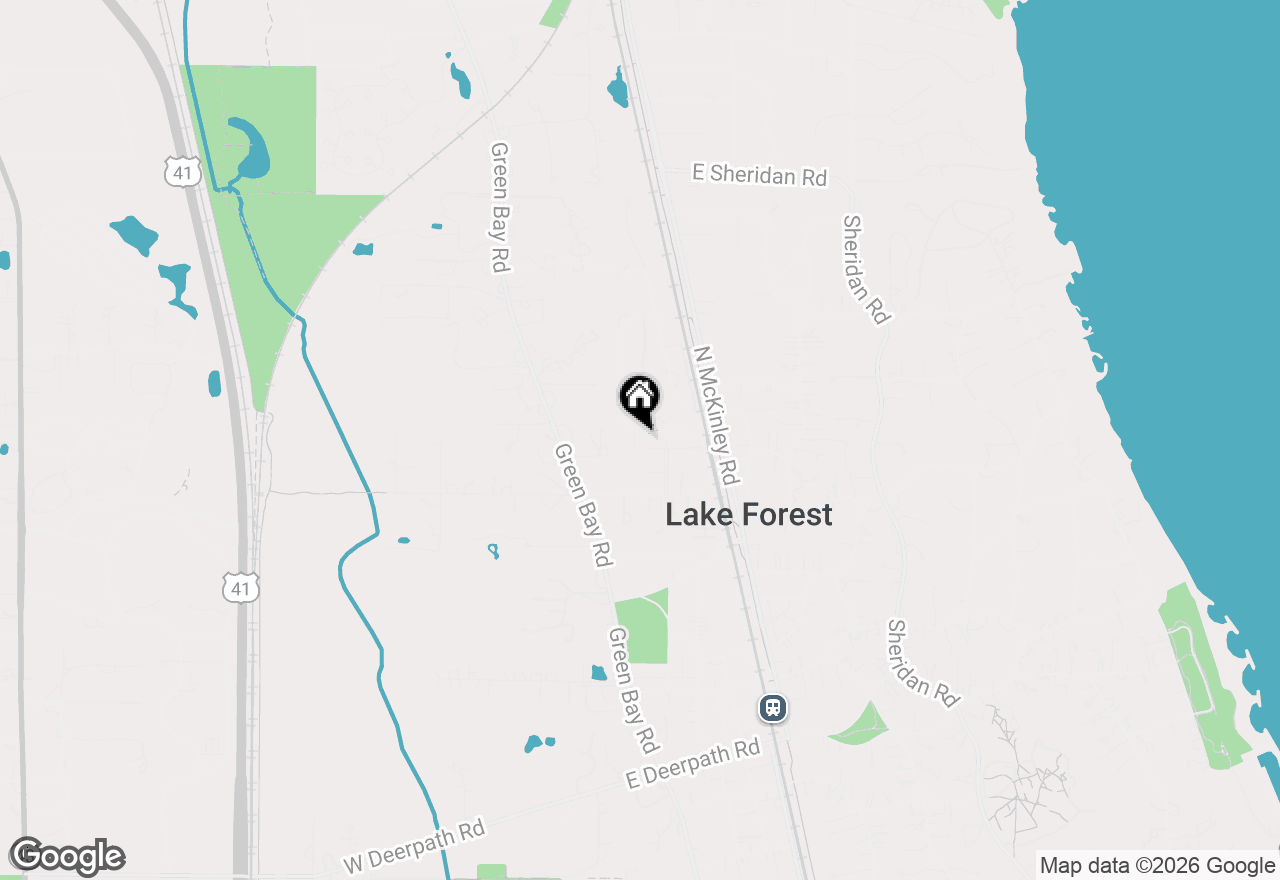 Map of 63 Franklin Place E, Lake Forest, IL 60045