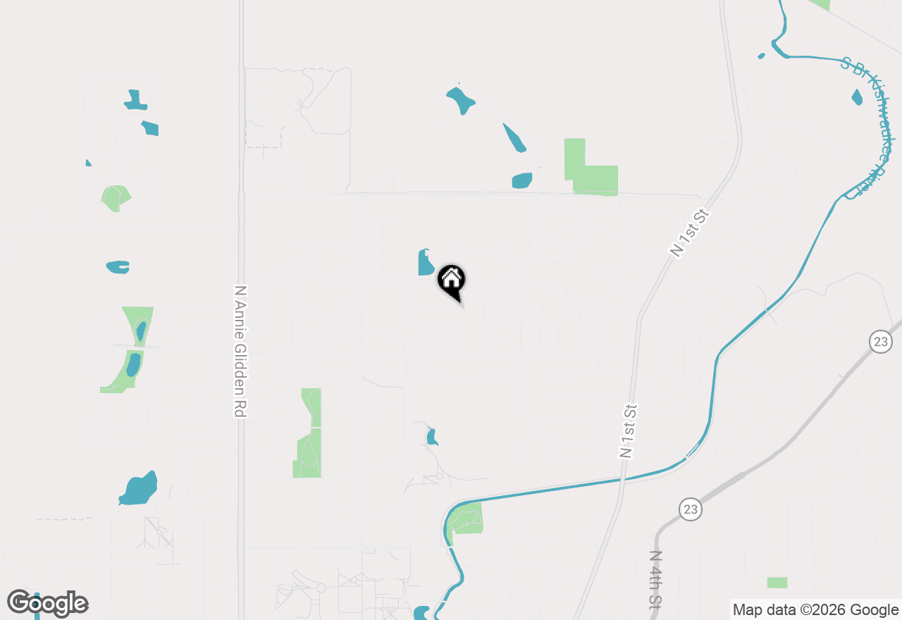 Map of 616 Bayfield Drive, Dekalb, IL 60115