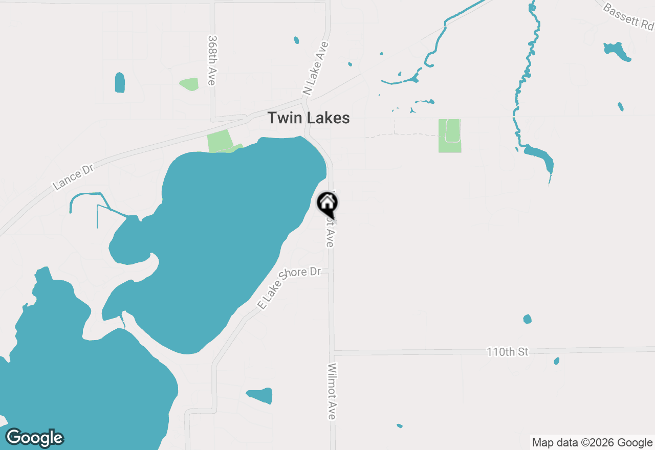 Map of 544 Sunset Vale, Twin Lakes, WI 53181