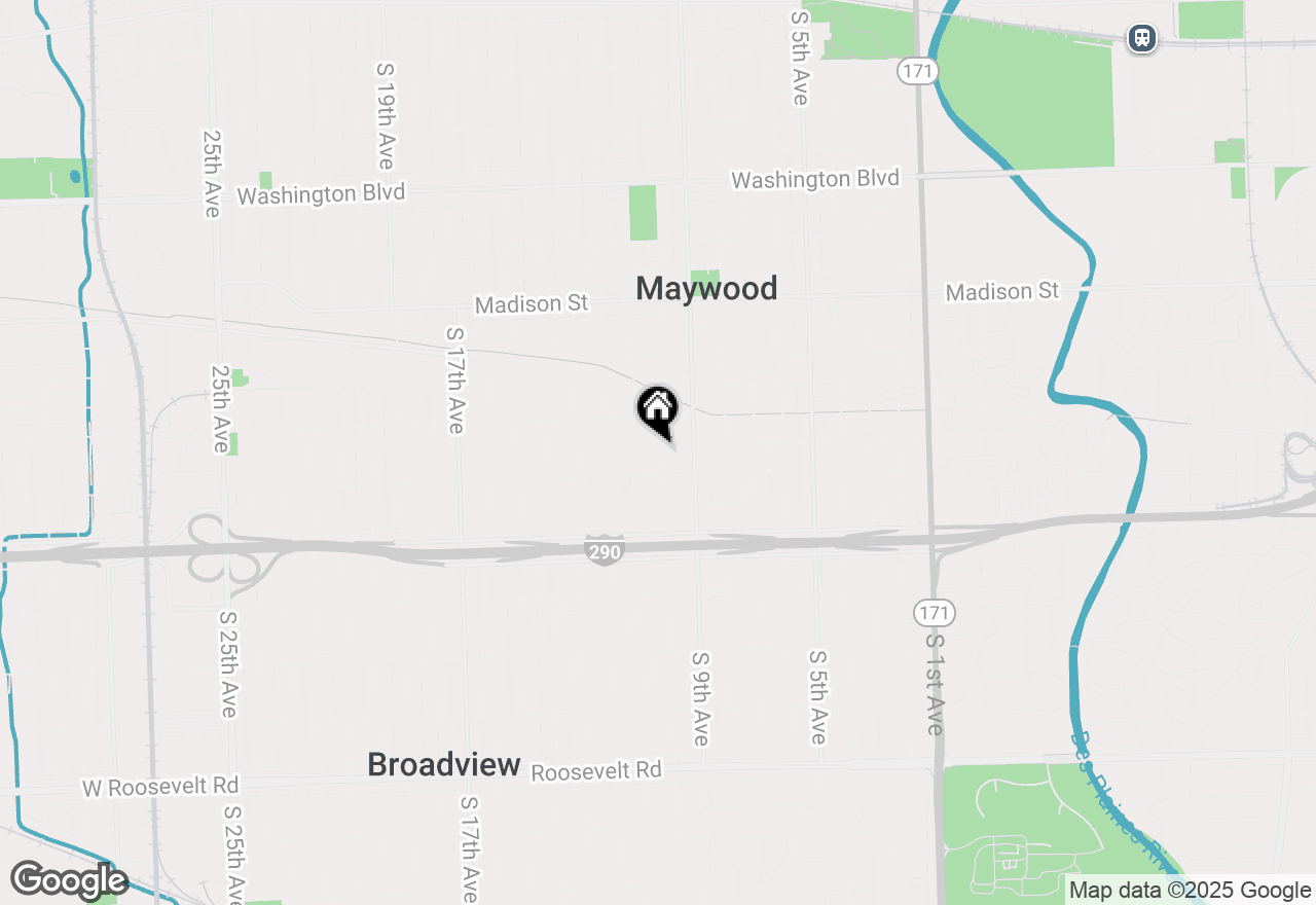 Map of 1430 S 10th Avenue, Maywood, IL 60153