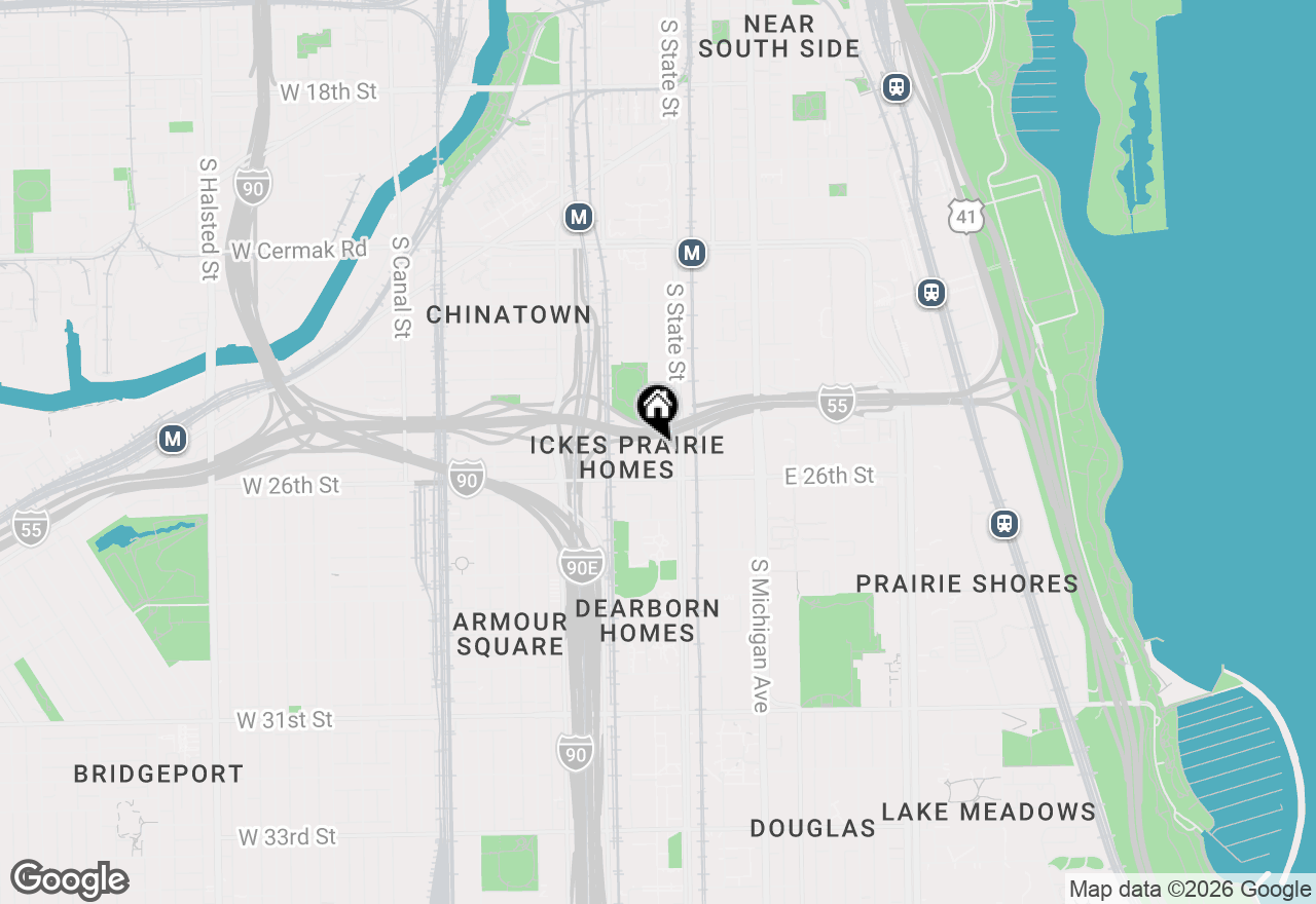 Map of 2545 S Dearborn Street #317, Chicago, IL 60616