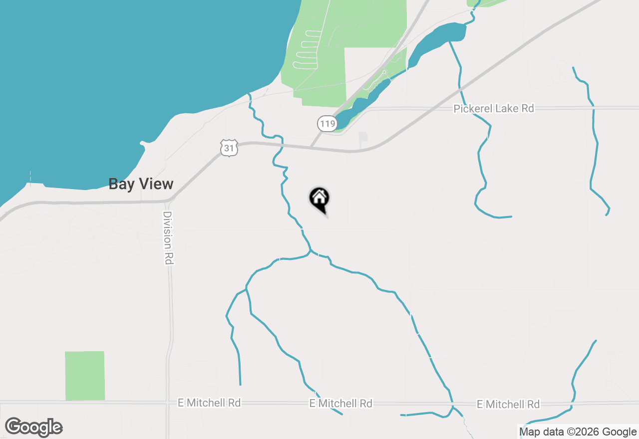 Map of 1040 Woodridge Road, Petoskey, MI 49770