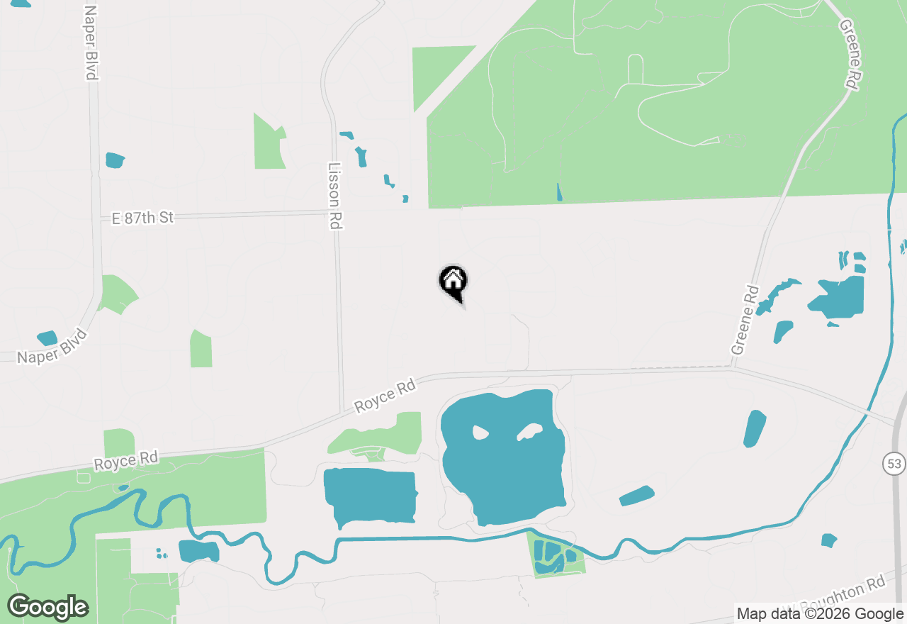 Map of 8 Steck Court, Bolingbrook, IL 60440