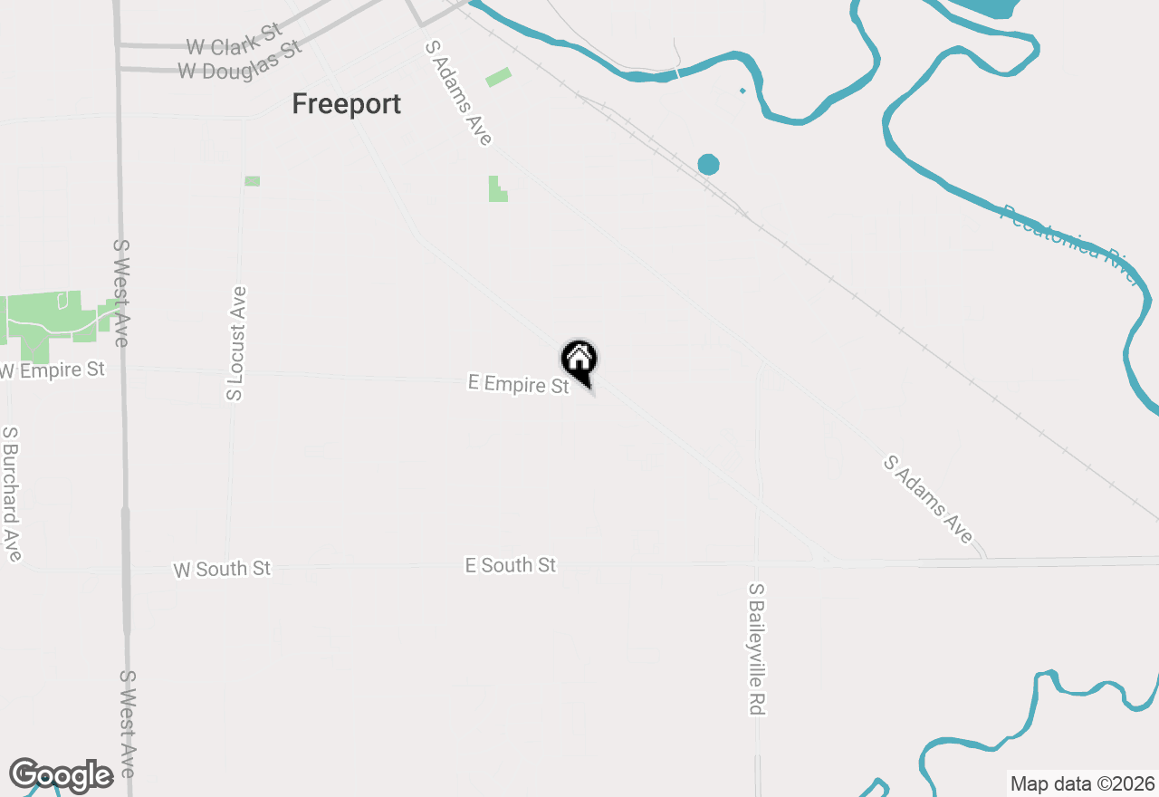 Map of 1315 S Rotzler Avenue, Freeport, IL 61032