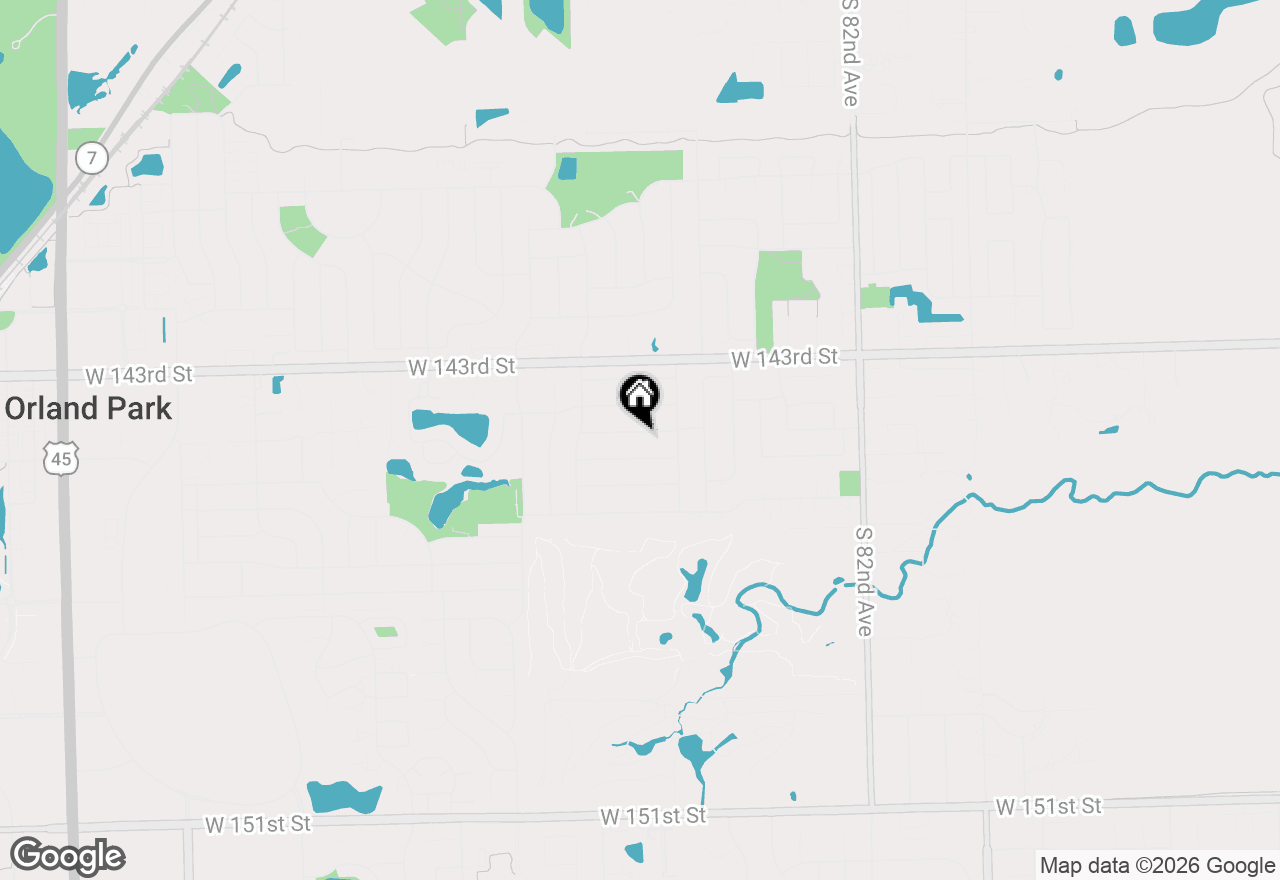 Map of 8557 W 144th Place, Orland Park, IL 60462