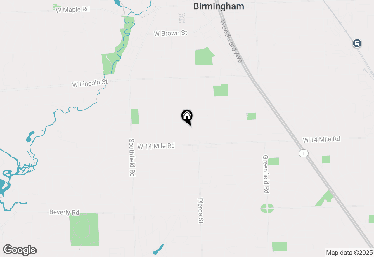 Map of 1776 Henrietta Street, Birmingham, MI 48009