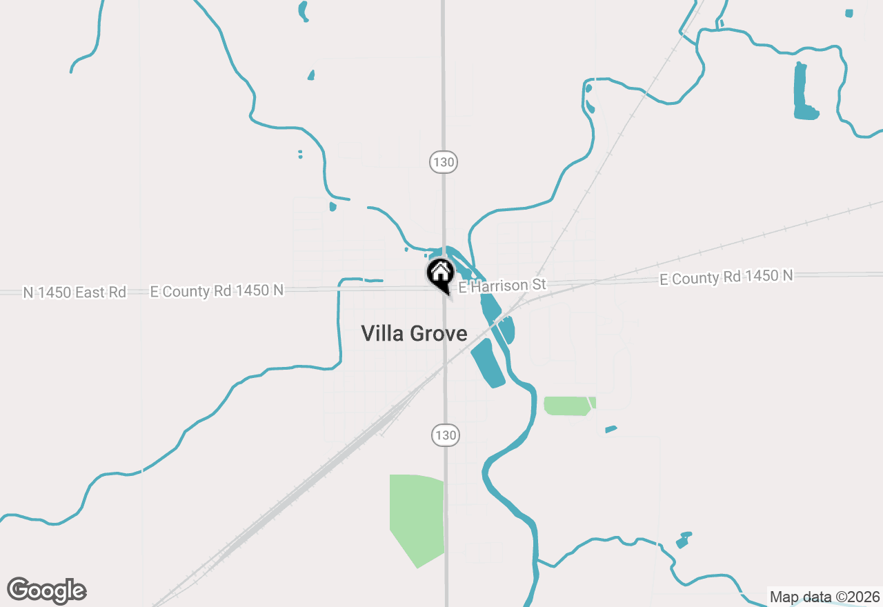 Map of 204 N Sycamore Street, Villa Grove, IL 61956