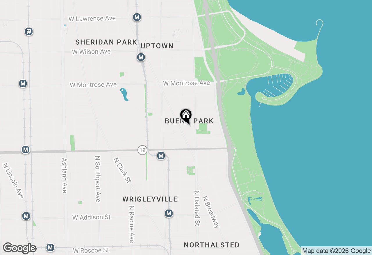 Map of 841 W Belle Plaine Avenue #3, Chicago, IL 60613