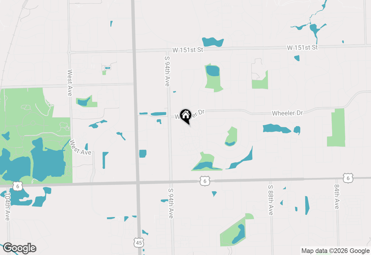 Map of 15521 Whitehall Lane #68A, Orland Park, IL 60462