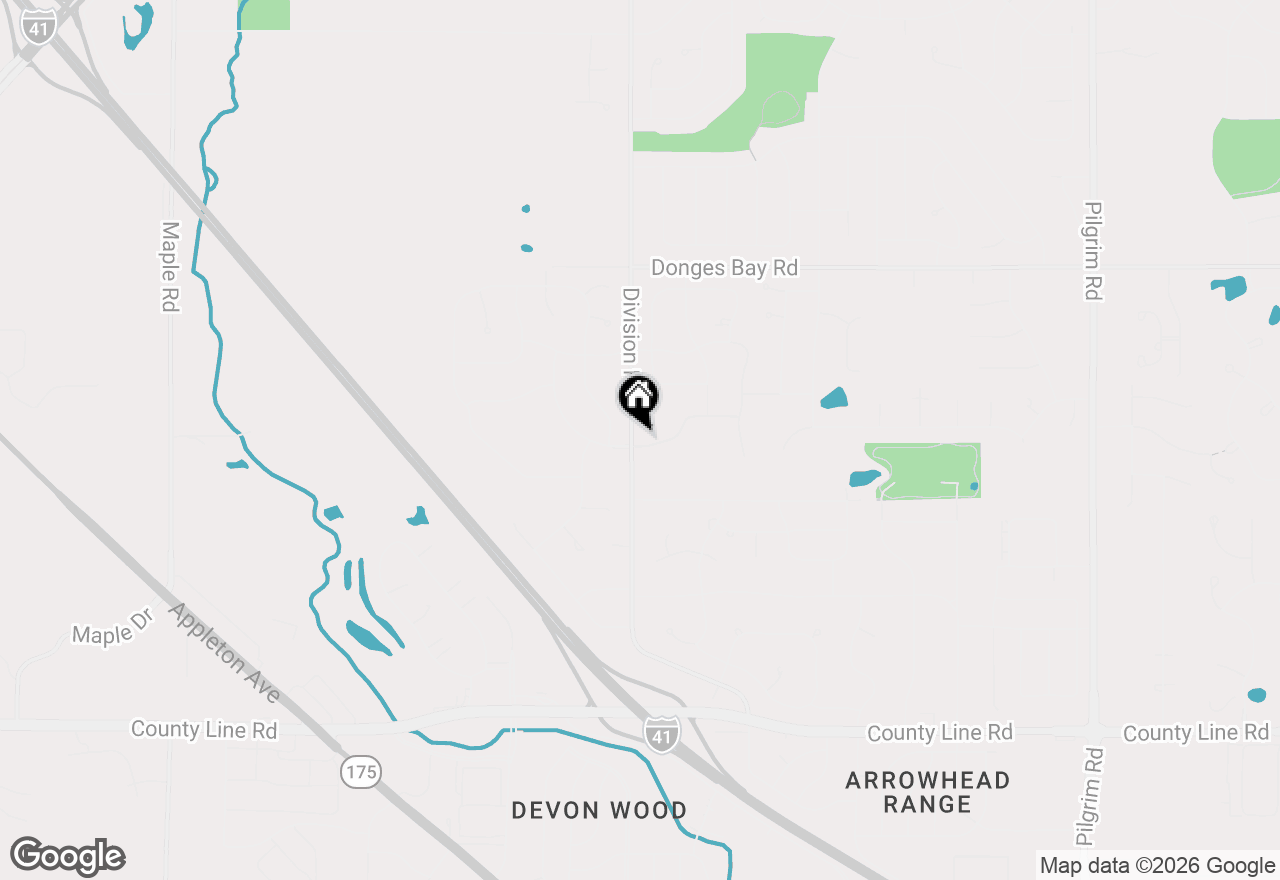 Map of N101W17188 Tanglewood Dr, Germantown, WI 53022