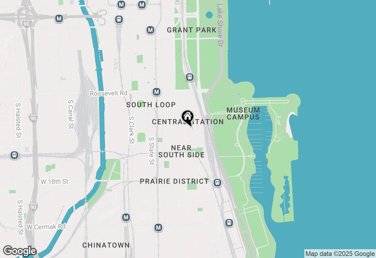 Map of 1436 S Prairie Avenue #I, Chicago, IL 60605