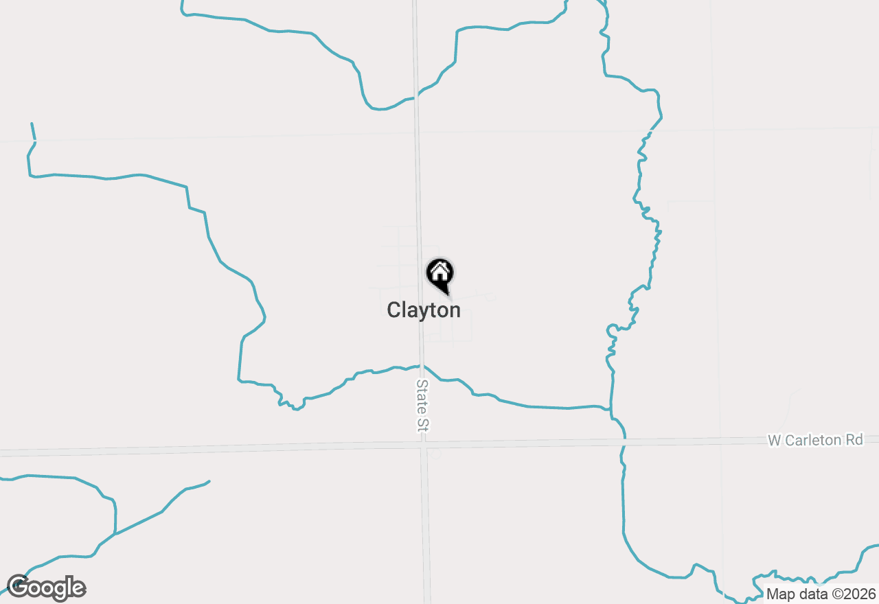 Map of 10913 E Railroad Street, Clayton, MI 49235