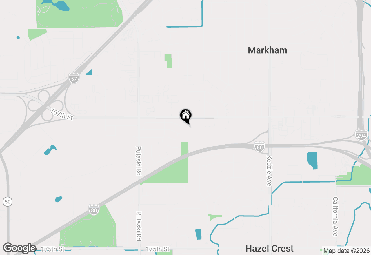 Map of 16743 Butterfield Drive, Country Club Hills, IL 60478