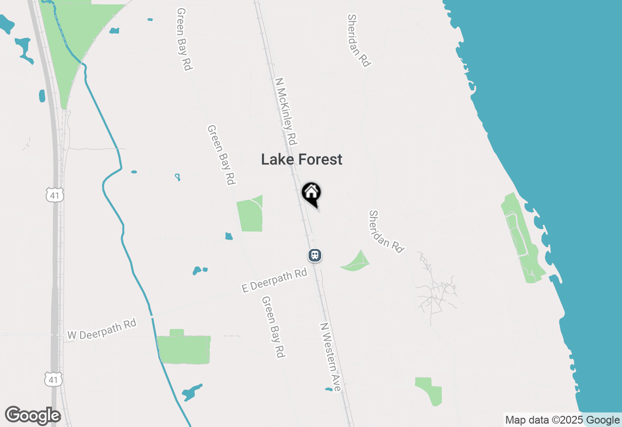 Map of 847 N Mckinley Road, Lake Forest, IL 60045