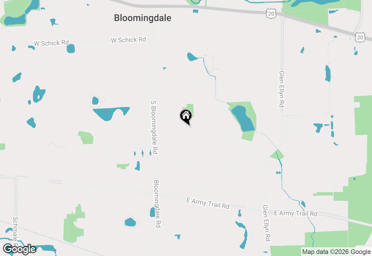 Map of 258 Cunningham Lane, Bloomingdale, IL 60108