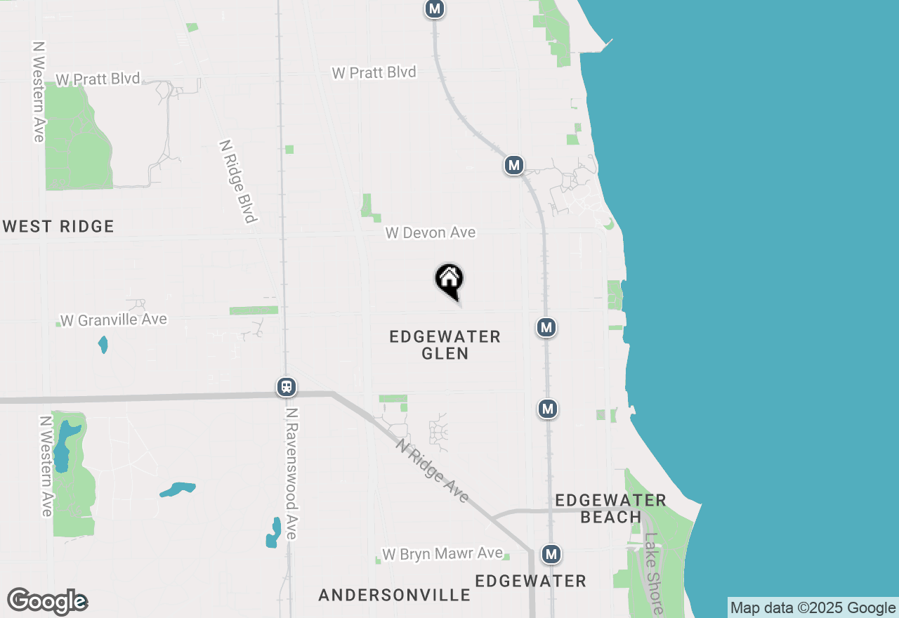 Map of 6203 N Glenwood Avenue #2, Chicago, IL 60660