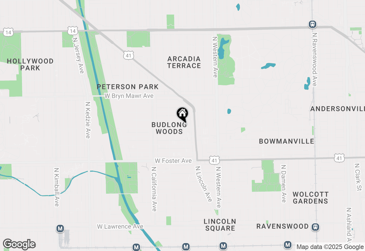 Map of 2606 W Balmoral Avenue #210, Chicago, IL 60625