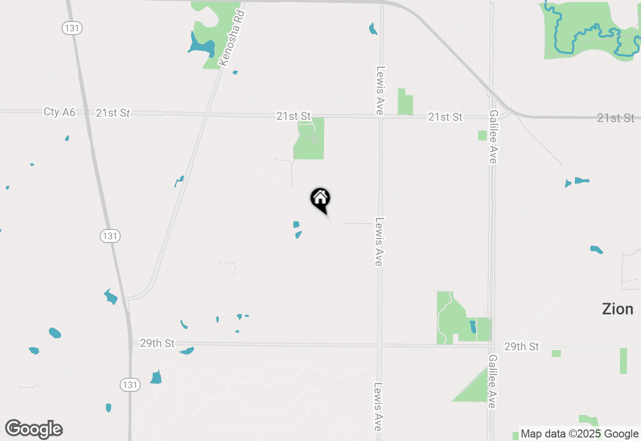 Map of 3405 Sarah Drive, Zion, IL 60099