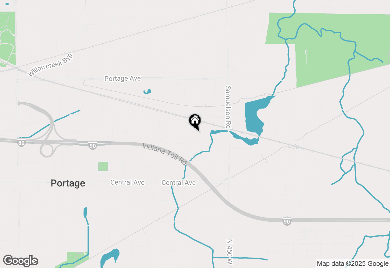 Map of 6654 Hawthorne Avenue, Portage, IN 46368