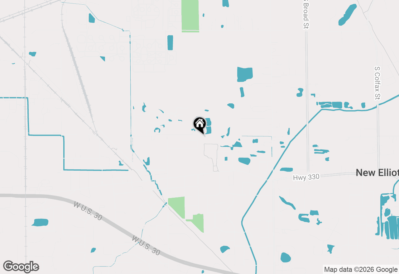 Map of 340 Golfview Drive, Schererville, IN 46375
