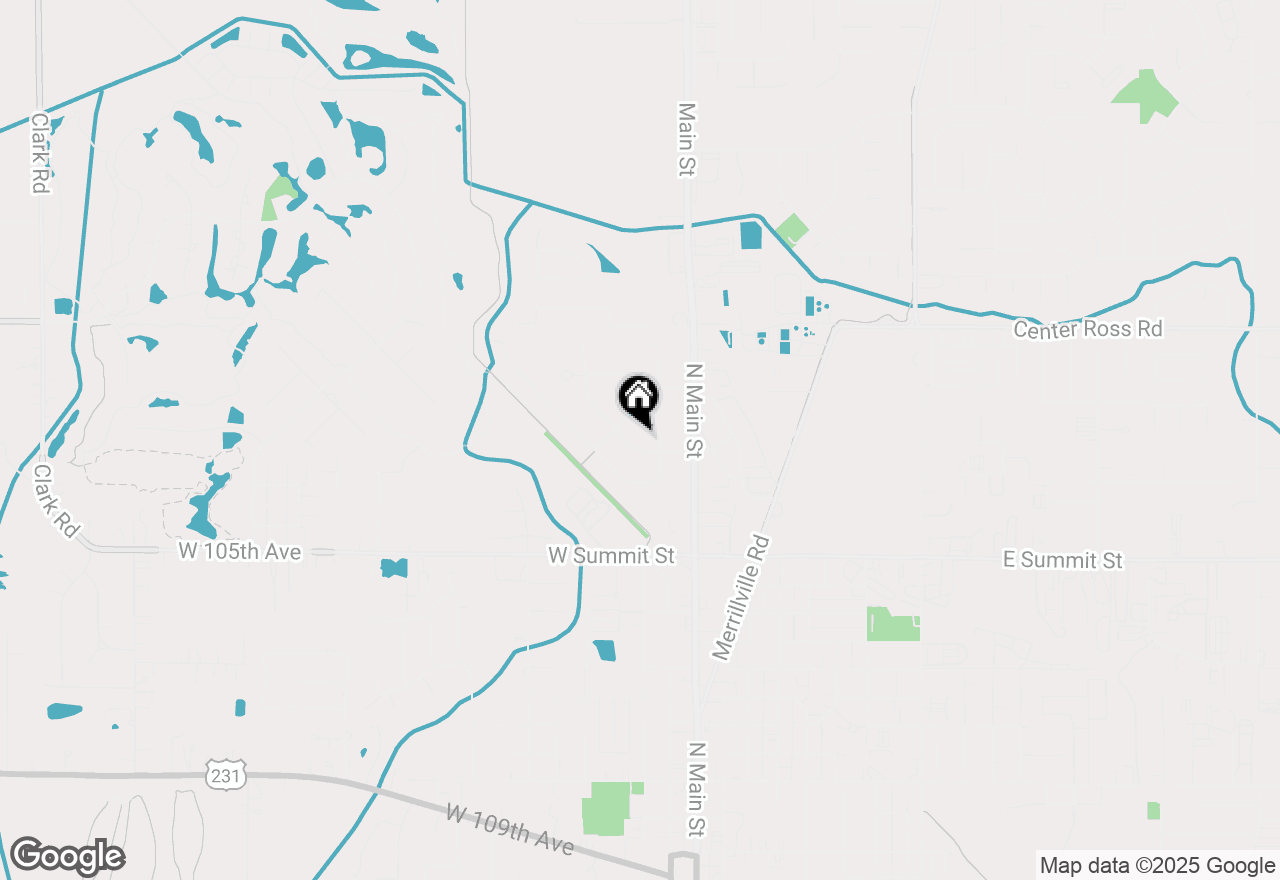 Map of 206 Birch Street, Crown Point, IN 46307