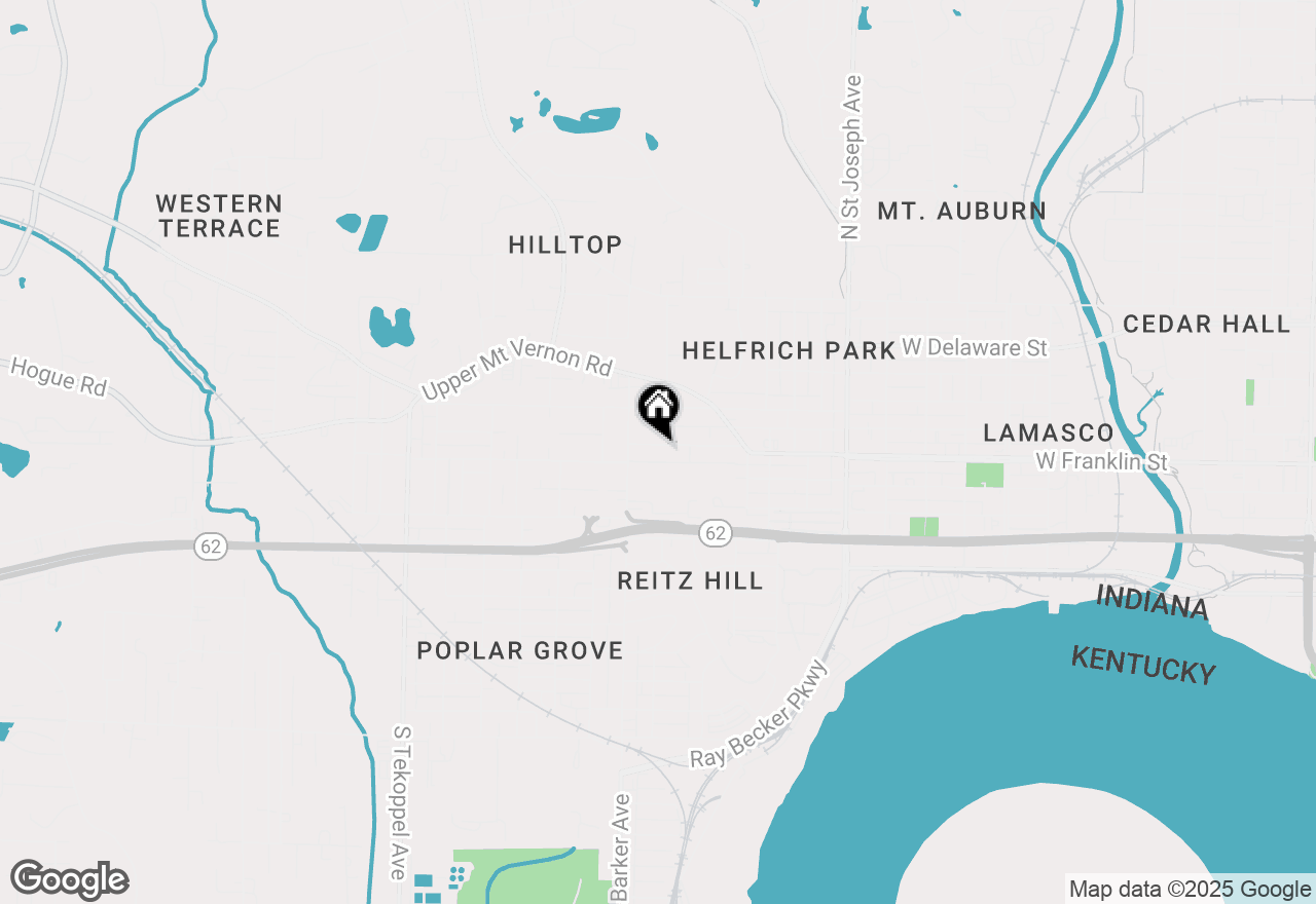 Map of 2806 W Franklin Street, Evansville, IN 47712