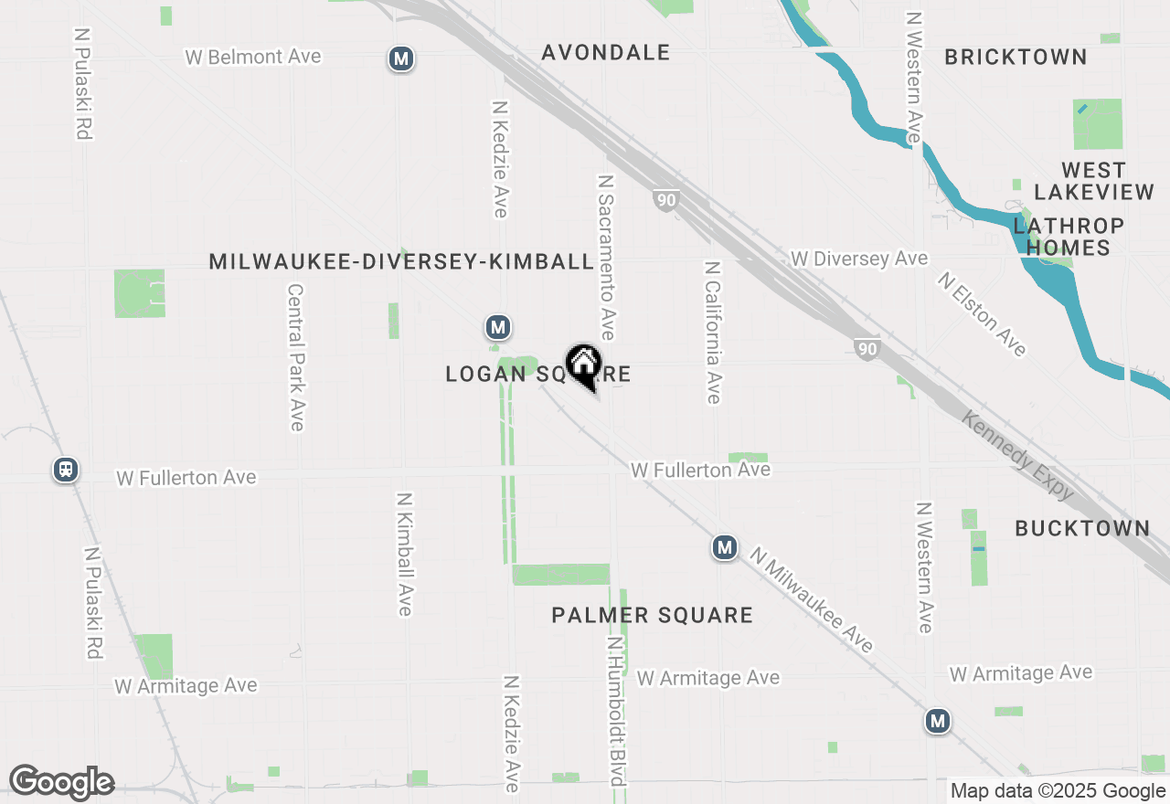Map of 2509 N Milwaukee Avenue #1S, Chicago, IL 60647