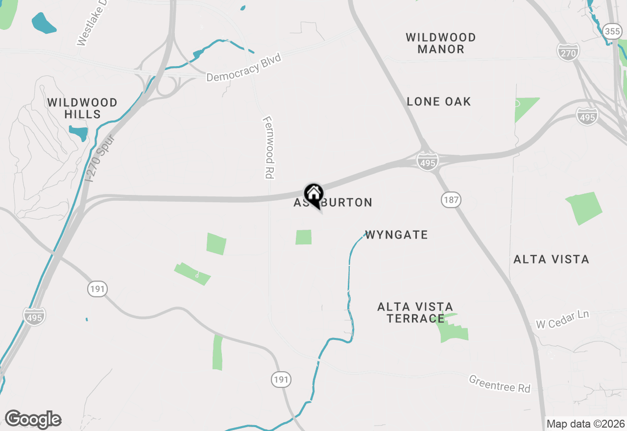 Map of 6403 Hollins Drive, Bethesda, MD 20817