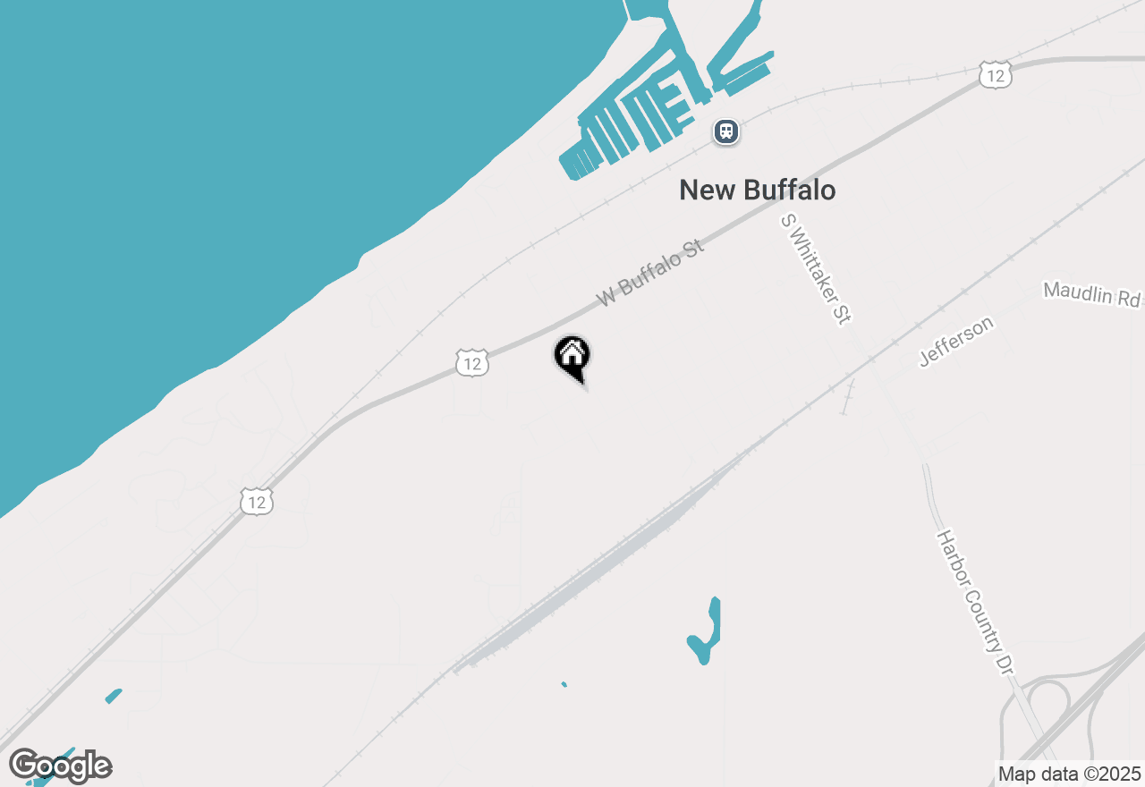 Map of 133 S Marshall Street, New Buffalo, MI 49117