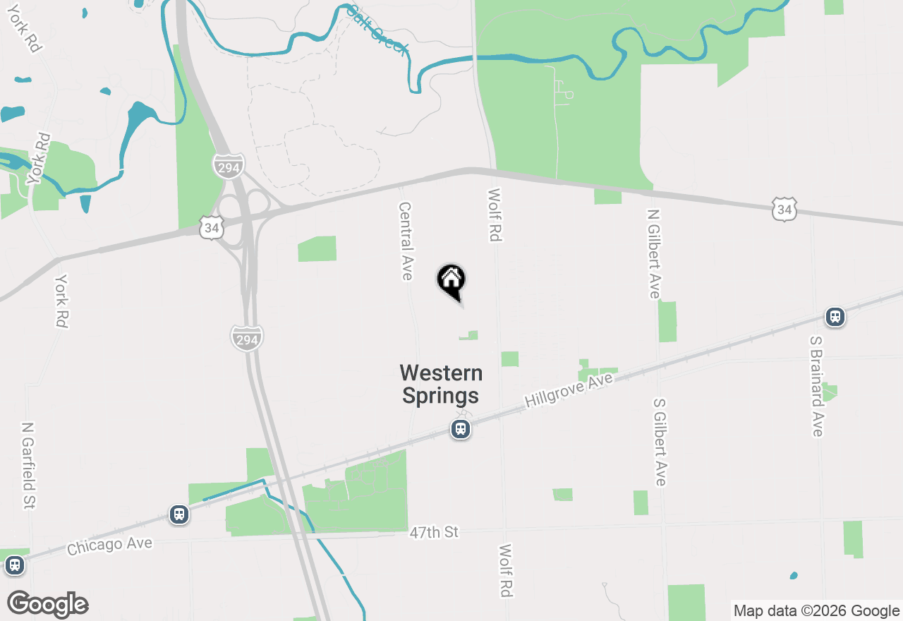 Map of 4122 Grand Avenue, Western Springs, IL 60558