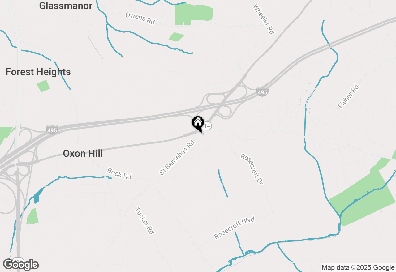 Map of  Saint Barnabas Road, Oxon Hill, MD 20745