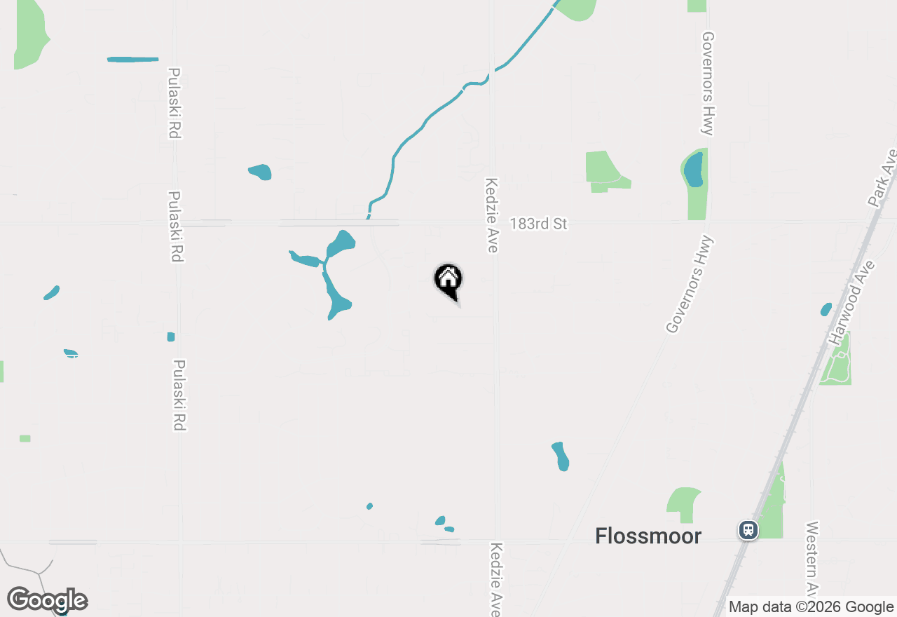 Map of 3314 185th Place, Homewood, IL 60430