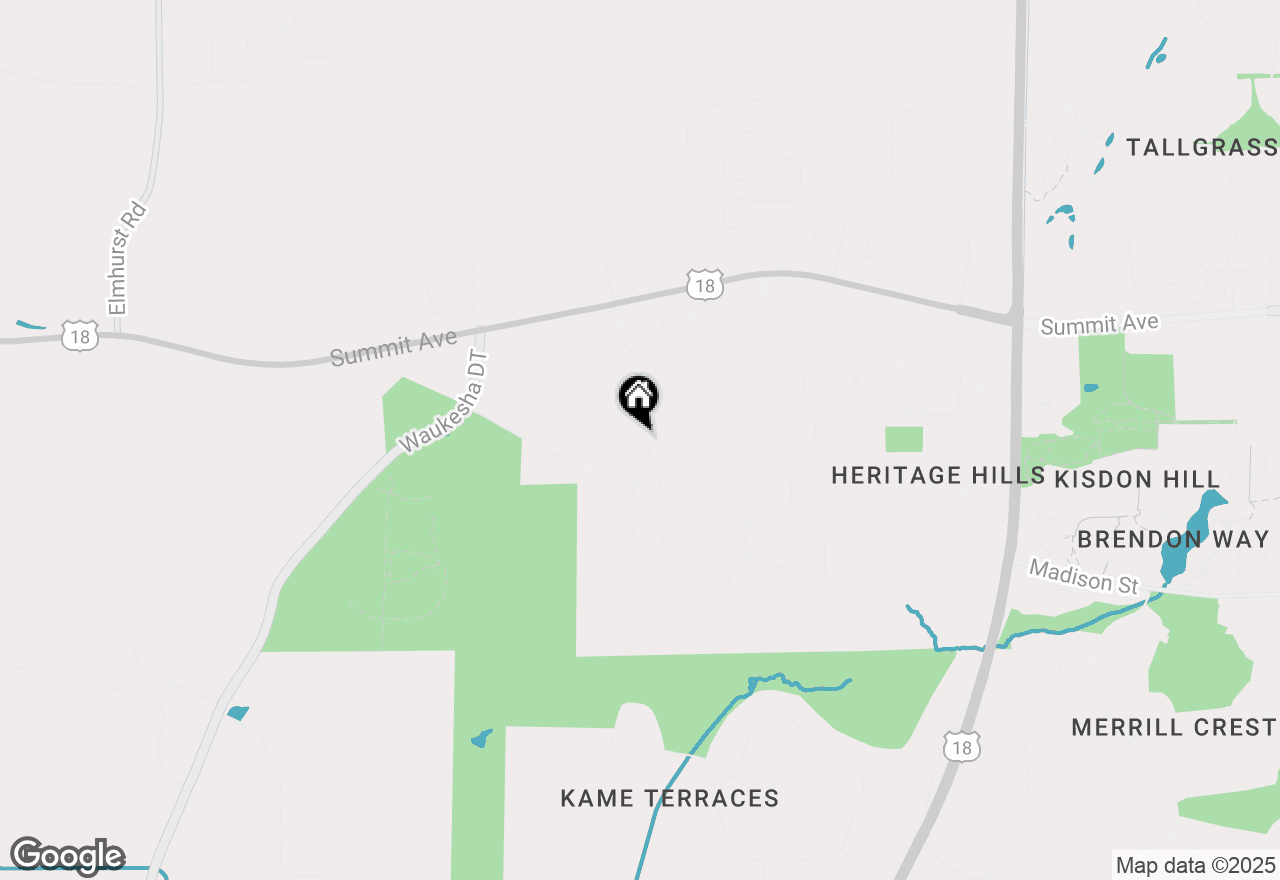 Map of 3811 Oakmont Trl, Waukesha, WI 53186