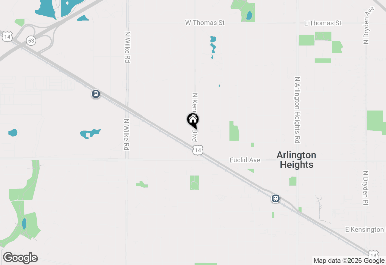 Map of 728 N Kennicott Avenue, Arlington Heights, IL 60004